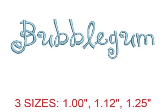 Bubblegum Font: Playful, Polished Embroidery for Boutique Apparel