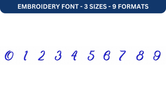 Midnight Bangkok Font: Numbers 0–9