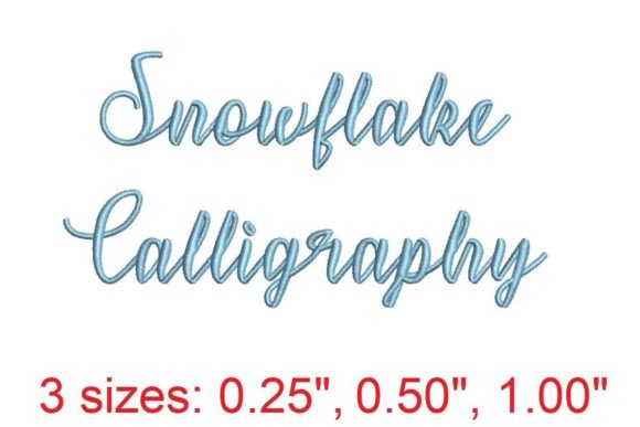 Snowflakes Calligraphy